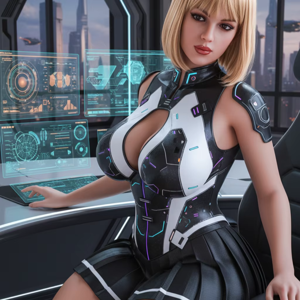 AI Robot Wife Silicone Movable Jaw Head Hair Implanted With Real Touch Feeling Skin Friendly Intimate Interactive Companion