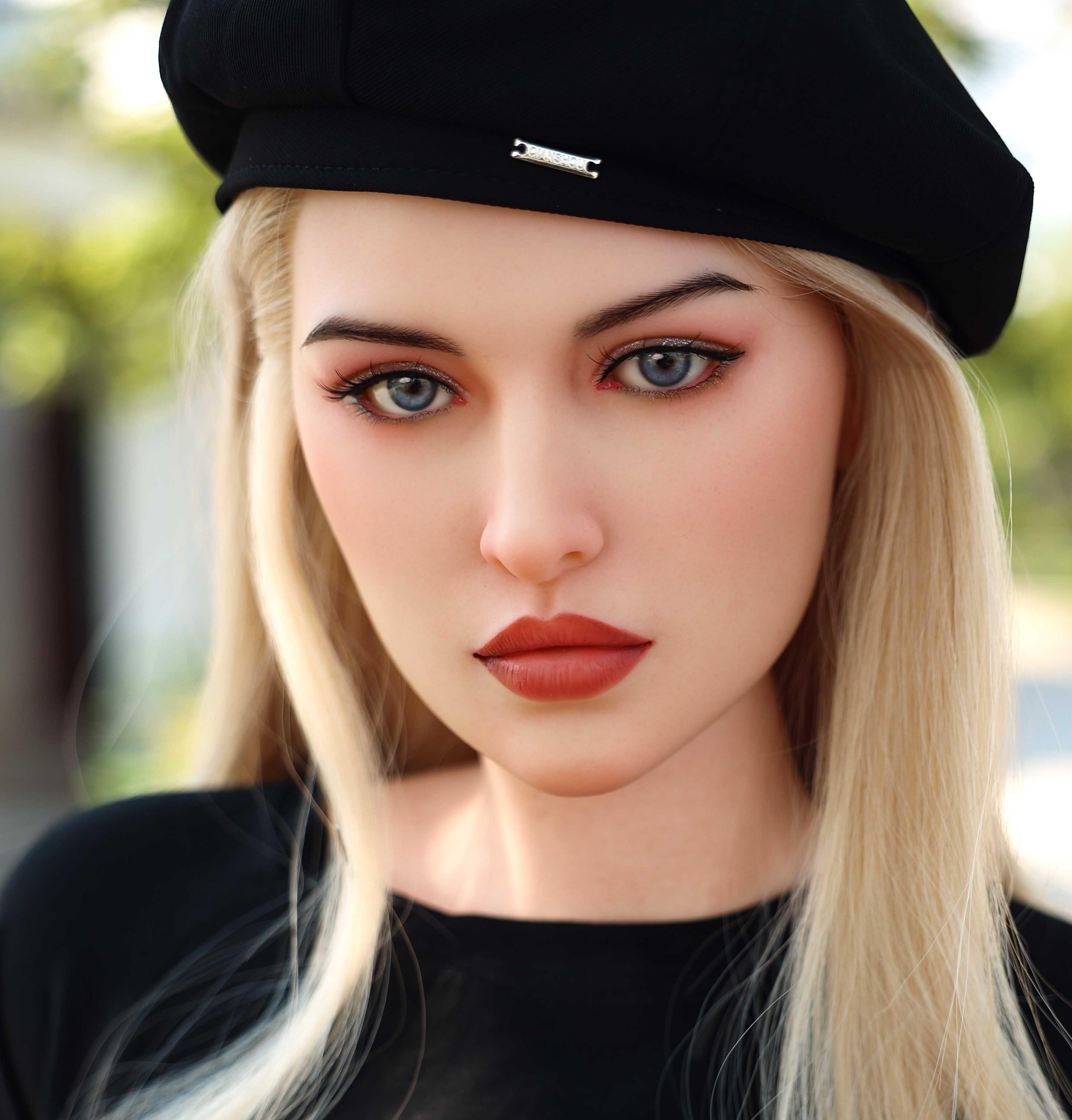 AI Robot Wife Love Doll Silicone Head Movable Jaw Hair-Implanted Realistic Real Touch Waterproof Seamless Soft Skin Sex Doll