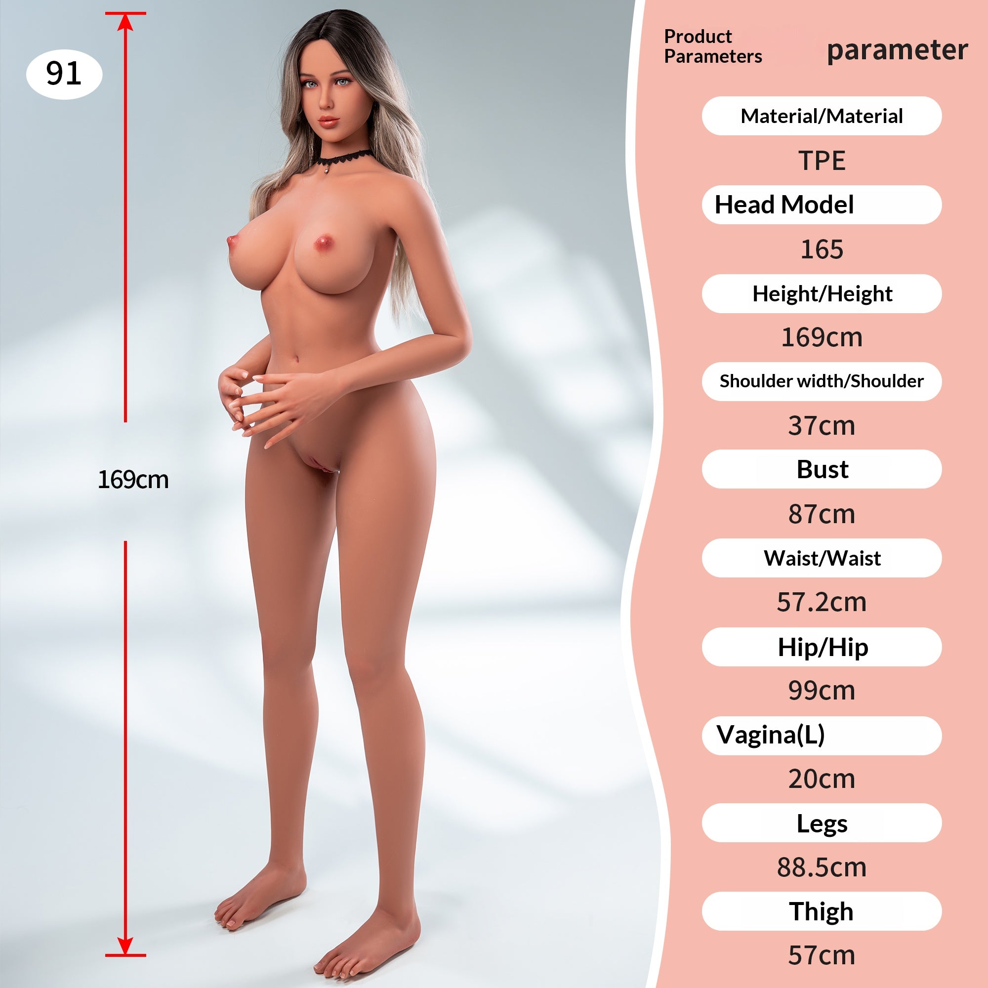 Vixen  TPE Lifelike Sex Doll