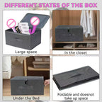 Discreet Lockable Adult Toy Storage Box with Combination Lock Foldable Waterproof Case