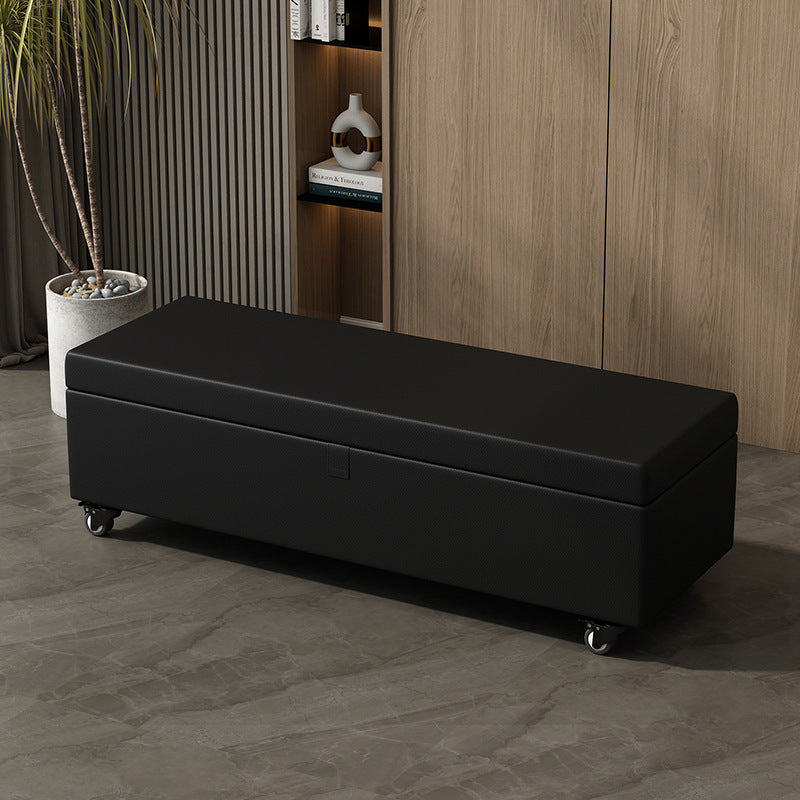 Multifunctional Privacy Storage Sofa Stool with Lock and Wheels Discreet Doll Storage Cabinet