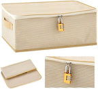 Discreet Lockable Storage Box with Password Lock for Personal Items and Accessories