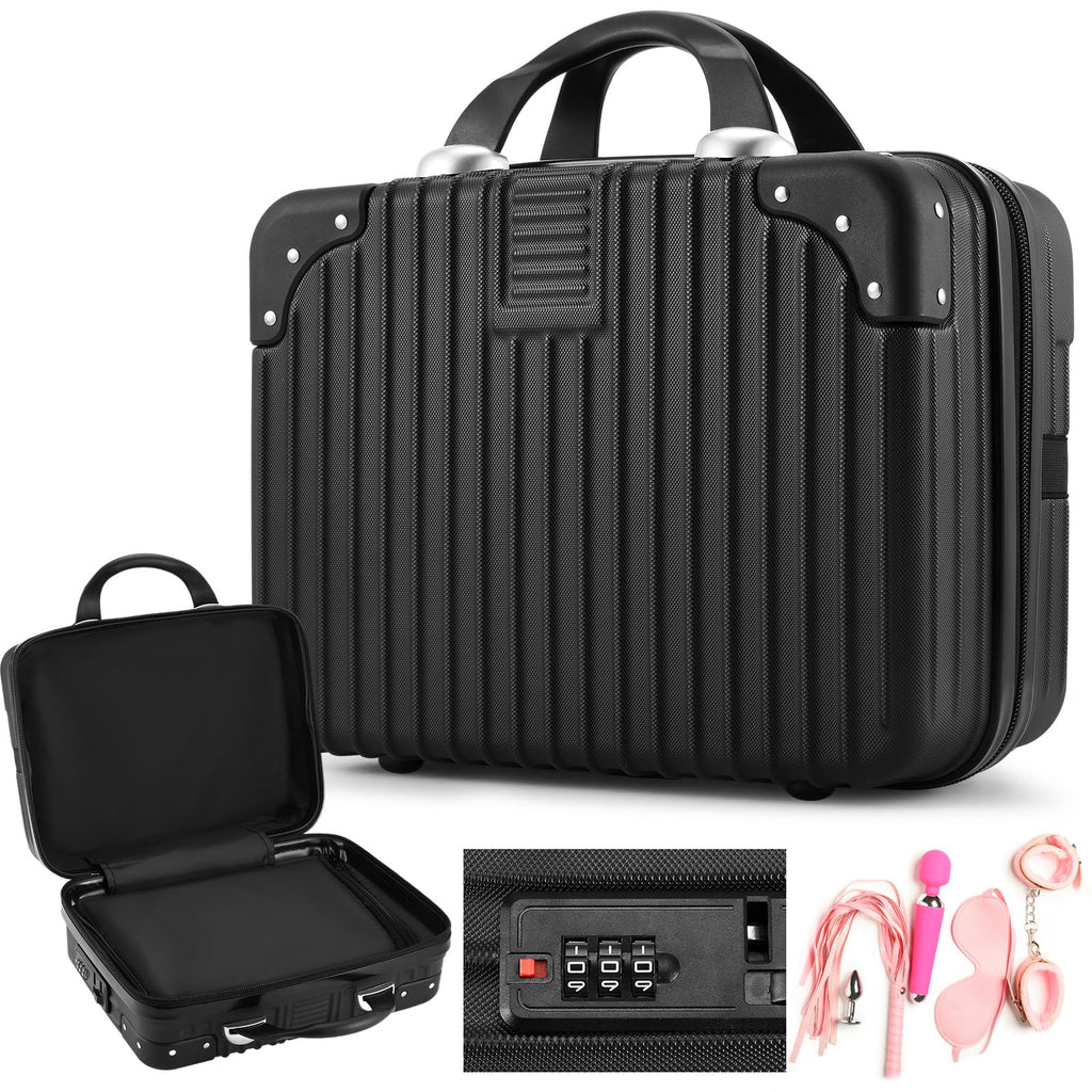 Portable Mini Hardshell Travel Case Discreet Waterproof Storage Box for Personal Items
