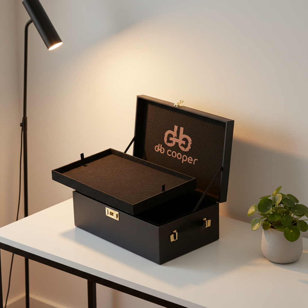 Premium Discreet Lockable Storage Box with Combination Lock - IPX7 Waterproof PU Leather