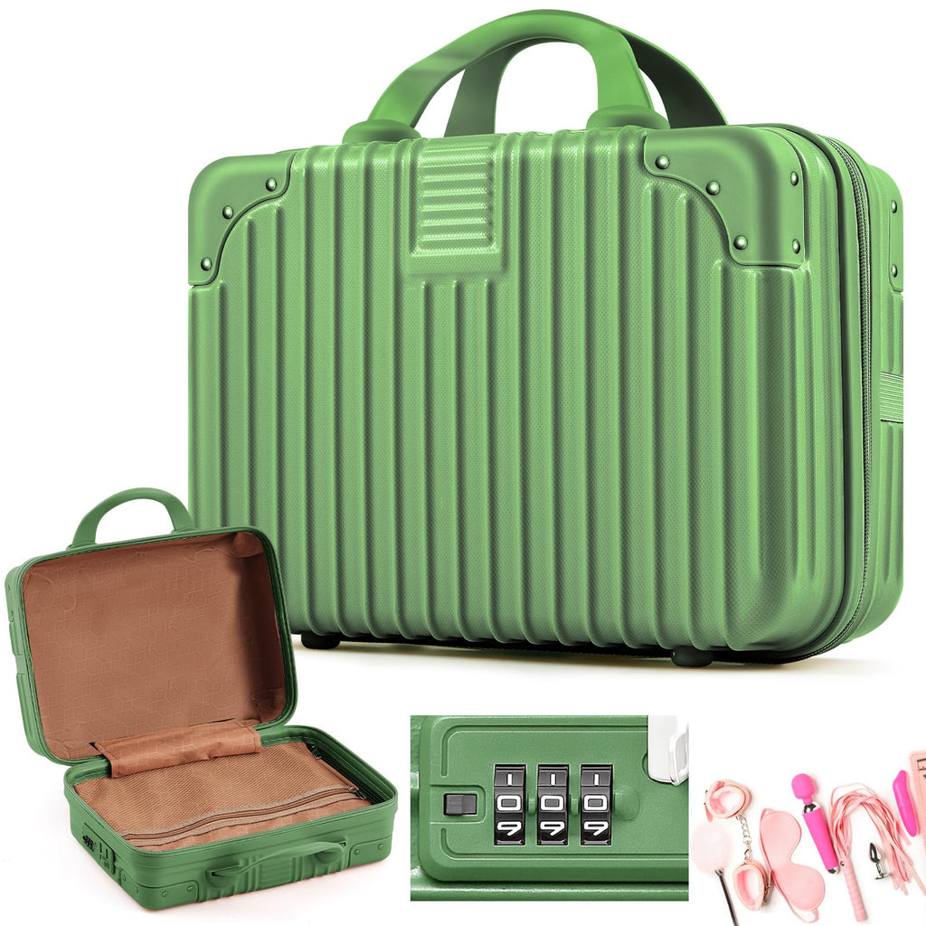 Portable Mini Hardshell Travel Case Discreet Waterproof Storage Box for Personal Items
