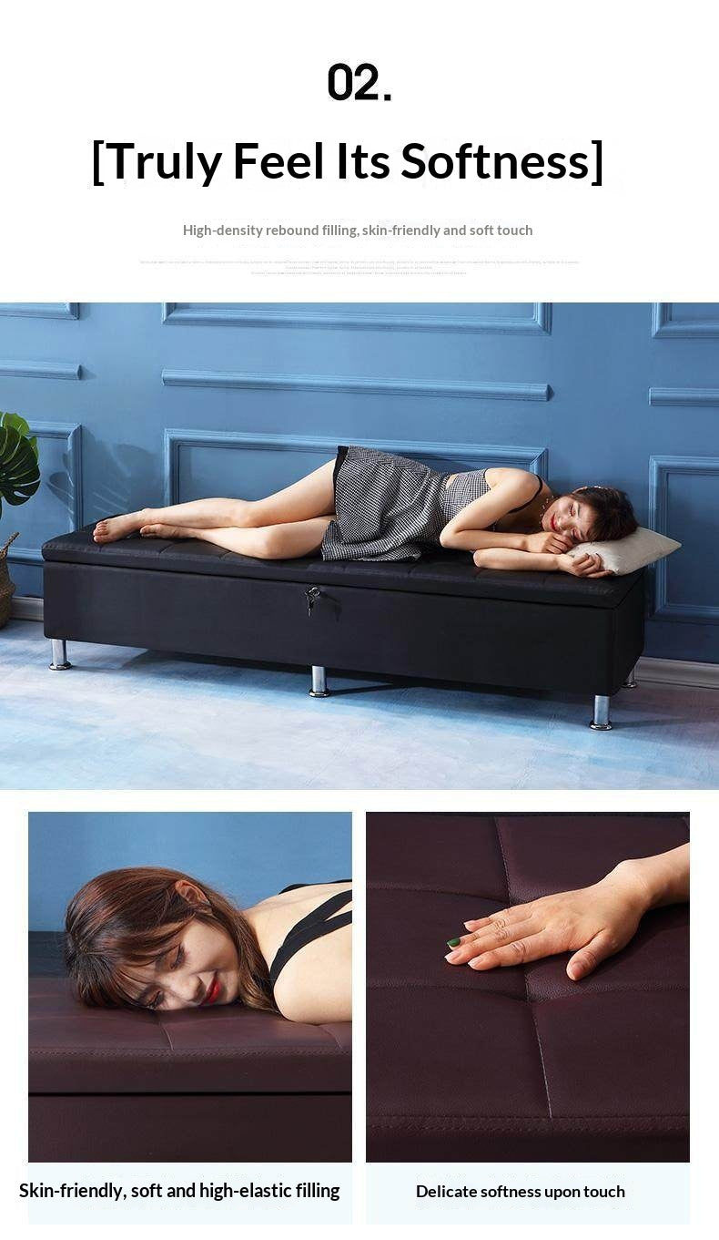 Premium Lockable Storage Bench Large Capacity Discreet Privacy Cabinet for Adult Products