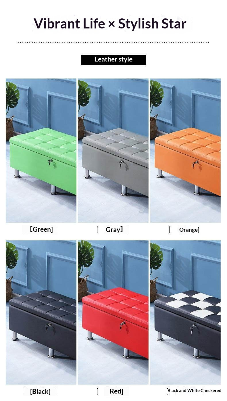 Premium Lockable Storage Bench Large Capacity Discreet Privacy Cabinet for Adult Products