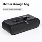 Premium PU Leather Waterproof Storage Bag for Adult Toys and BDSM Gear Discreet Carrying Case