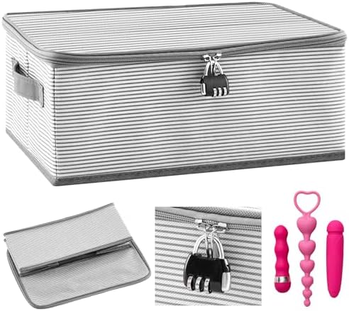 Discreet Lockable Storage Box with Password Lock for Personal Items and Accessories
