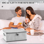 Discreet Lockable Storage Box with Password Lock for Personal Items and Accessories