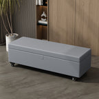 Multifunctional Privacy Storage Sofa Stool with Lock and Wheels Discreet Doll Storage Cabinet